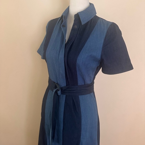 AKRIS PUNTO
Striped Denim Midaxi A Line Dress - Picture 4 of 7